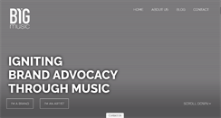 Desktop Screenshot of bygmusic.com